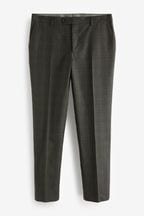 Green Tailored Fit Signature Empire Mills British Fabric Check Suit Trousers