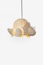 Natural Rattan Dinosaur Easy Fit Shade