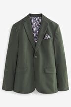 Pine Green Skinny Fit Motionflex Stretch Suit: Jacket