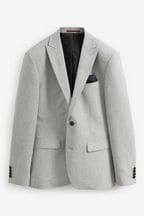 Light Grey Wool Donegal Suit: Jacket
