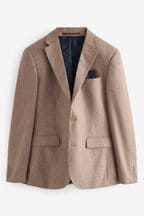 Stone Wool Donegal Suit: Jacket