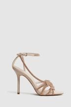 Reiss Nude Eryn Embellished Heeled Sandals