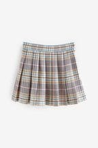 Pink Pleated Check Skirt (3-16yrs)