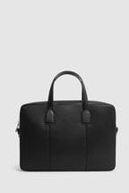 Reiss Black Dominik Leather Briefcase