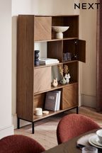 Dark Marlow Oak Effect Bookcase Bookcase