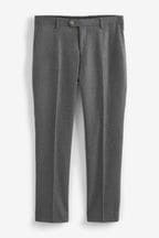 Green Slim Wool Blend Donegal Suit: Trousers
