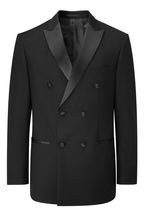 Skopes Sinatra Black Tailored Double Breasted Suit Jacket