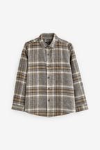 Grey Long Sleeve Check Shirt (3-16yrs)