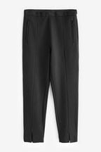 Black Ponte Slim Leg Trousers