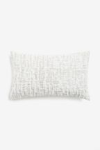Silver Textured Abstract Cushion