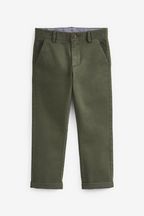 Dark Green Regular Fit Stretch Chino Trousers (3-17yrs)