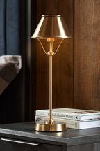 Brass Hector Battery Operated Table Lamp