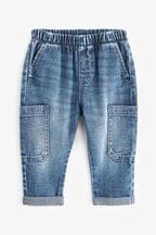 Mid Blue Denim Utility Jeans (3mths-7yrs)