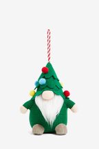 Green Fabric Christmas Tree Gonk Bauble