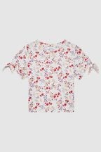 Reiss Multi Tally Junior Printed Cotton T-Shirt