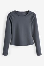 Slate Grey Supersoft Everyday Sports Long Sleeve Top