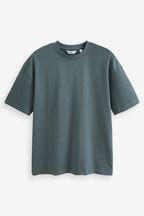 Teal Blue Relaxed Heavyweight T-Shirt