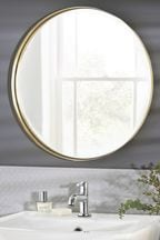 Gold Round Wall Mirror