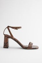 Tan Brown Forever Comfort® Block Heel Sandals