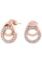 Olivia Burton Jewellery Ladies Pink Interlink Drop Classics Earrings