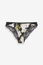 B by Ted Baker Charcoal Grey Floral Brazilian Knickers