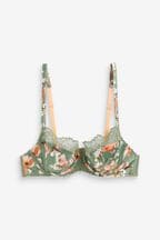 B by Ted Baker Green Floral Plunge Bra