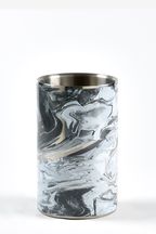Silver Marble Print Wine Cooler
