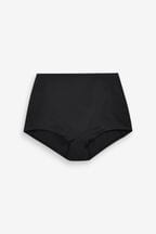 Black Microfibre High Waisted Knickers
