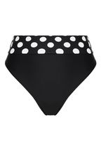 Figleaves Black Spot Tailor Fold Bikini Bottom