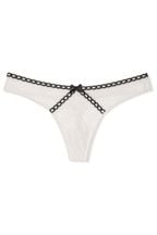 Victoria's Secret Coconut White Thong Lace Knickers