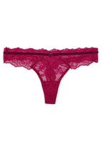 Victoria's Secret Claret Red Lace Thong Knickers