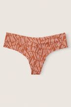 Victoria's Secret PINK Cinnamon Brown No Show Thong Knickers