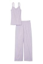 Victoria's Secret Perfume Purple Dots Cotton Long Pyjamas