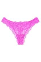 Victoria's Secret Pink Berry Lace Thong Knickers