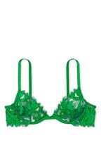 Victoria's Secret Verdant Green Embroidered Unlined Demi Bra
