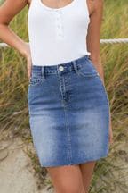 Bleu - Minijupe Lipsy Summer en jean