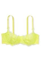 Victoria's Secret Lime Citron Yellow Unlined Balcony Lightly Lined Lace Demi Bra