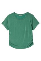 Victoria's Secret Gem Green Ruched Modal T-Shirt
