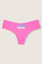 Victoria's Secret PINK Radiant Rose Pink Thong Smooth No Show Knickers