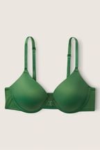Victoria's Secret PINK Forest Pine Green Push Up Front Fastening T-Shirt Bra
