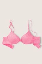 Victoria's Secret PINK Dreamy Pink Lace Push Up T-Shirt Bra