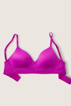Victoria's Secret PINK Dahlia Magenta Pink Non Wired Lightly Lined Smooth T-Shirt Bra