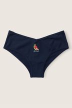 Victoria's Secret PINK Ensign Blue Cheeky Cotton Knickers