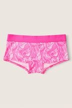 Victoria's Secret PINK Atomic Pink Logo Boyshort Underwear