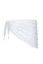 Lipsy White Pearl Embellished Sarong Cover Up