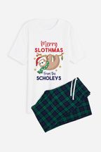 Personalised Men's Merry Slothmas Pyjamas by The Print Press