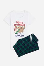 Personalised Women's Merry Slothmas Pyjamas by The Print Press