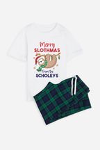 Personalised Boys Merry Slothmas Pyjamas by The Print Press