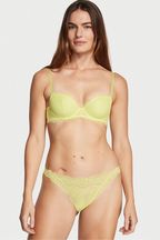 Victoria's Secret Citron Yellow Lace Cheeky Knickers