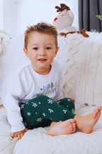 Personalised Happy Holidays Pyjama Set for Babies by Percy & Nell